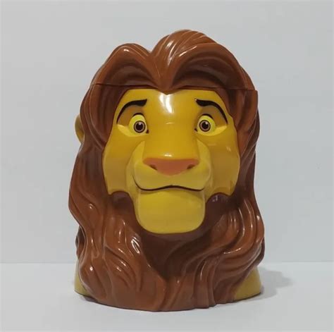 DISNEY ON ICE The Lion King Flip-Top Plastic Mug with Handle Adult SIMBA Face $10.99 - PicClick