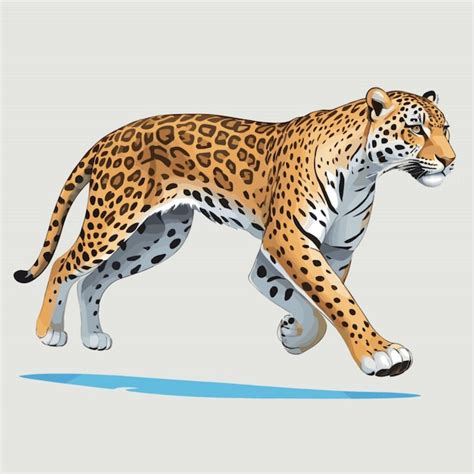 Premium Vector | Jaguar vector on white background