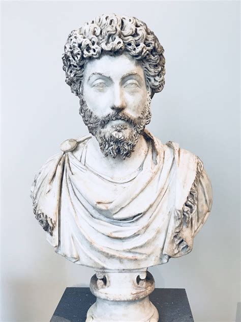 Marcus Aurelius: A picture of his bust, from the Metropolitan Museum of Art in New York City ...