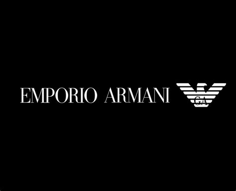 Emporio Armani Logo Brand Clothes Symbol White Design Fashion Vector ...