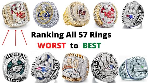 Ranking All 57 Super Bowl Rings WORST to BEST! - YouTube