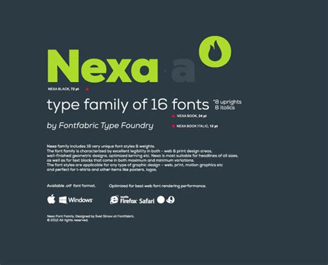 Nexa Font Family - Sans Serif Typeface by Fontfabric