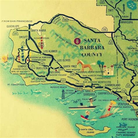 Map Of Santa Barbara County - Maping Resources