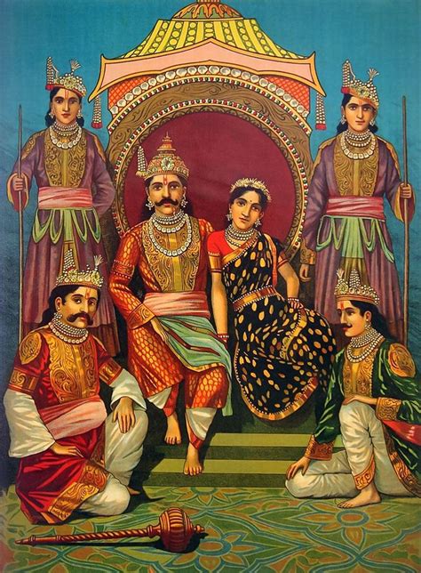 Draupadi and Pandavas - Mahabharata - Wikipedia | Pinturas, Devocionais ...