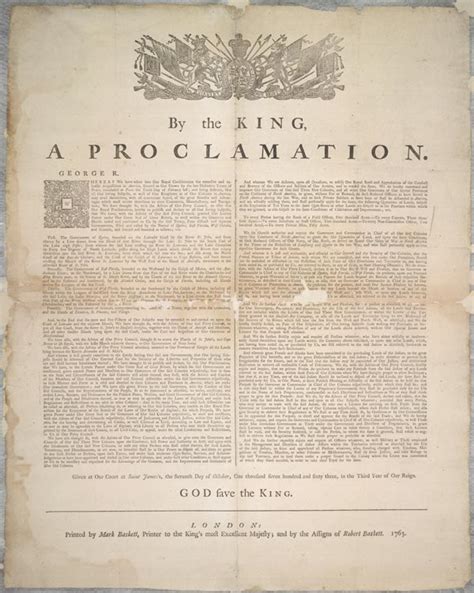 Royal Proclamation, 1763