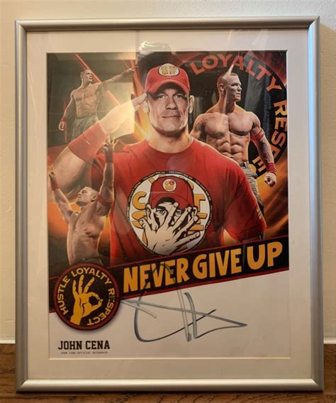 JOHN CENA OFFICIAL AUTOGRAPH, Hobbies & Toys, Memorabilia ...