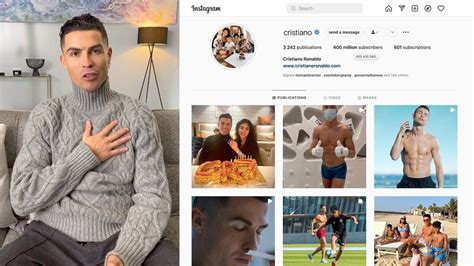 Cristiano Ronaldo reaction and celebrates 400 MILLION Instagram followers - YouTube in 2022 ...