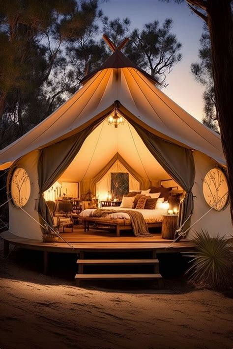 Elevate your camping game with glamping couture Tents Camping Glamping, Yurt Tent, Luxury ...