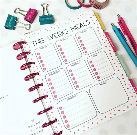 Happy Planner Printables