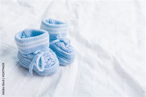 baby booties for little boy Stock Photo | Adobe Stock