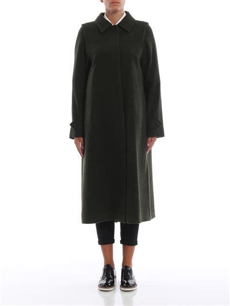 Long coats Schneiders - Adamaris dark green loden coat - 8255200186000