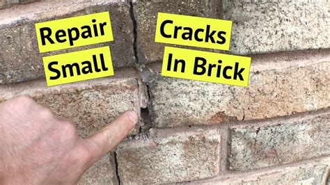 Repair Small Cracks In Brick Wall | HOW TO - YouTube