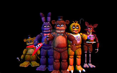 fnaf 1 Animatronics by mrsugar4 on DeviantArt