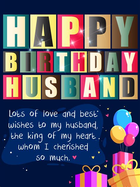 A Party With Love – HAPPY BIRTHDAY HUSBAND CARDS | Birthday & Greeting ...