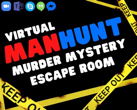 Virtual Murder Mystery Escape Room Virtual Family Games Zoom Games ...