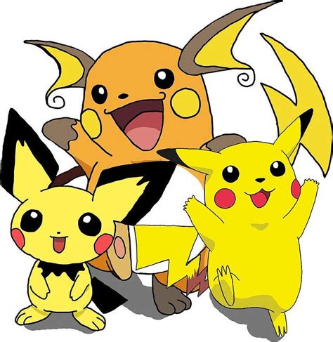 Pokemon Pichu Evolution Pokemon Pikachu Raichu And Pichu HD phone wallpaper | Pxfuel