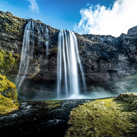 Seljalandsfoss Wallpaper 4K, Waterfalls, Iceland, Water Stream