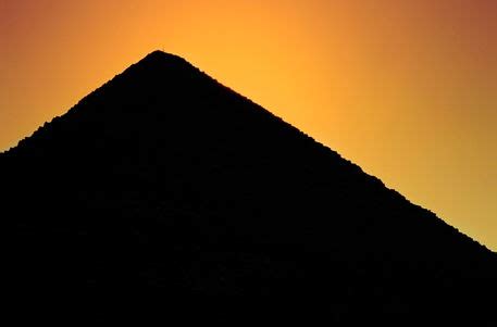 "Silhouette of the Great Pyramid of Giza at sunset" Photography art prints and posters by Sami ...