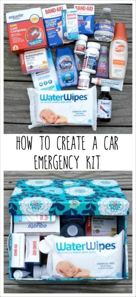 35 Genius DIY Car Organizing Ideas | Car emergency kit, Emergency kit ...