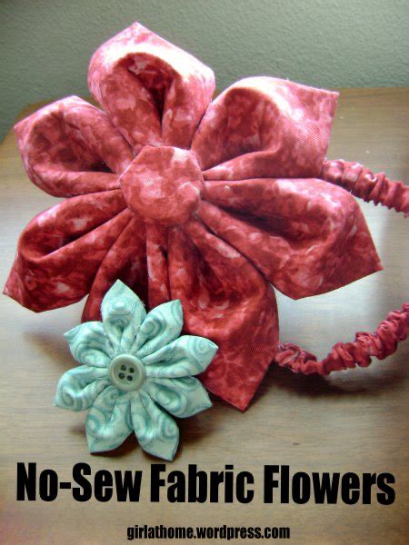 No-Sew Fabric Flowers Tutorial | Fabric flower tutorial, Handmade flowers fabric, Fabric flowers