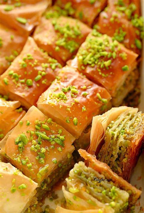 Turkish Pistachio Baklava Recipe - Chefjar