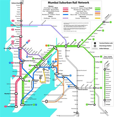 Mumbai Metro Rail Map