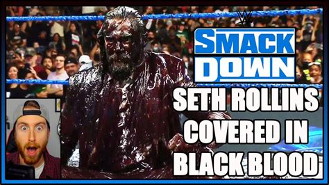 The Brood / Edge Covers Seth Rollins In Black Blood Smackdown Reaction - YouTube