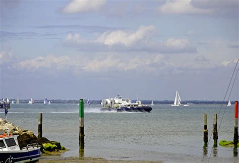 Hovercraft Passing Ryde Harbour Mouth Photograph by Rod Johnson - Fine Art America