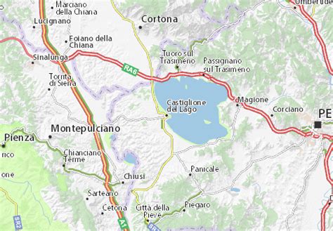 MICHELIN Castiglione del Lago map - ViaMichelin