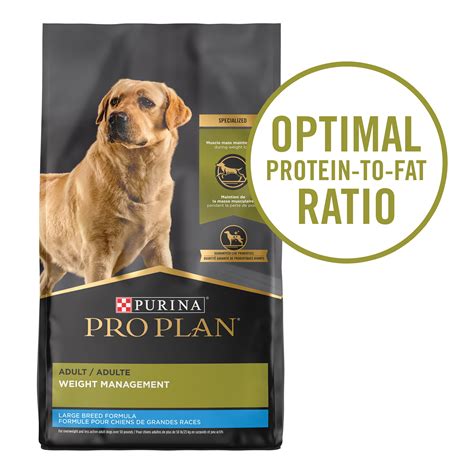 Purina Pro Plan Low Fat, Weight Management Large Breed Dry Dog Food, Chicken & Rice Formula, 34 ...
