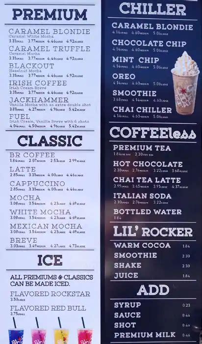 Black Rock Coffee Bar Menu, Menu for Black Rock Coffee Bar, Broadview ...