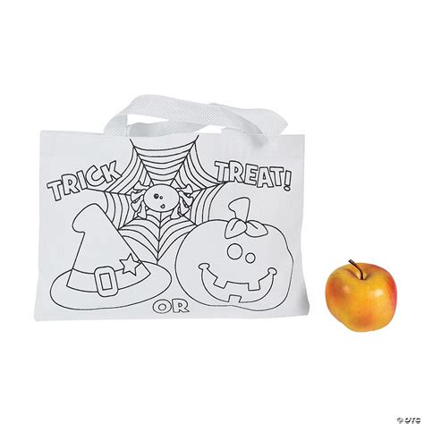 10" x 7" Bulk 50 Pc. Color Your Own Medium Halloween Friends Trick-or ...