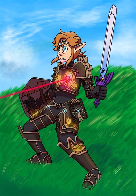 [BoTW] I drew Link about to get in a fight : r/zelda