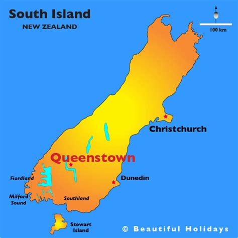 Queenstown New Zealand Map - ToursMaps.com