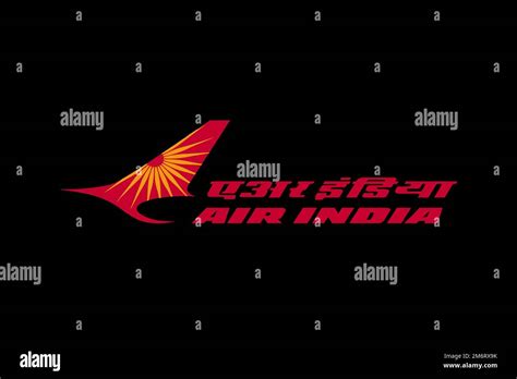 Air India, Logo, Black background Stock Photo - Alamy