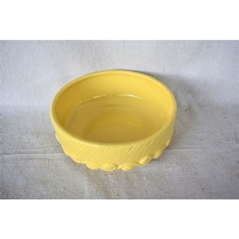 Vintage McCoy Yellow Pottery Bowl | Chairish