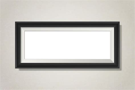 Black frame mockup on a wall | Free Vector Mockup - rawpixel