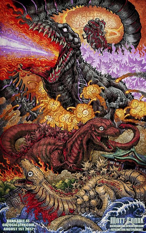 Shin Beasts - Shin Godzilla print by KaijuSamurai | Godzilla tattoo, Godzilla wallpaper, Godzilla