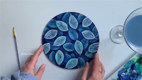 Simple leaf painting tutorial / How to create a leaf print - YouTube