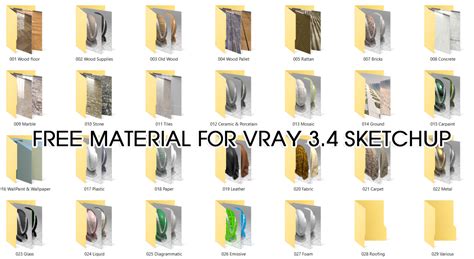 6304. Free MATERIAL FOR VRAY 3.4 SKETCHUP Download