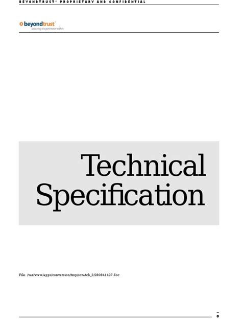 Technical Spec Template | Specification (Technical Standard) | Software ...