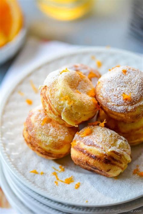 Orange-Cream Ebelskivers - Danish-style Filled Pancakes Recipe | ChefDeHome.com