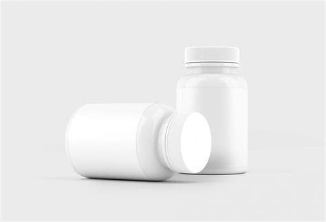 Free Pill Bottle Mockup (PSD)