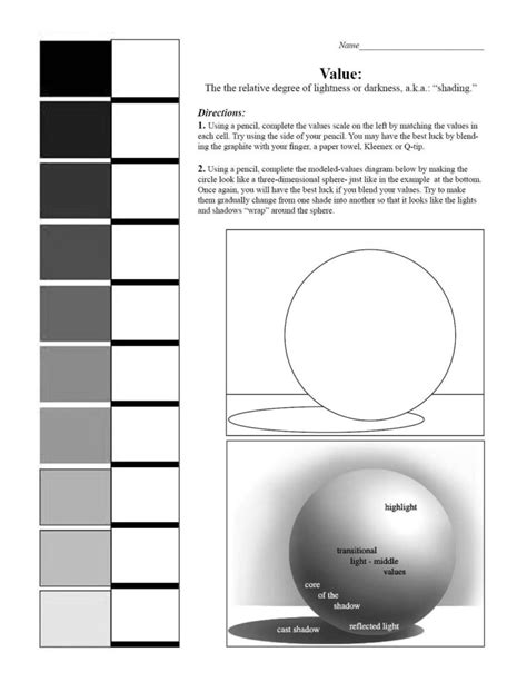 Printable Value Scale Worksheet - Printable JD