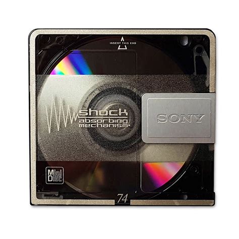 Sony MiniDisc Shock grey 74 minutes - Retro Style Media