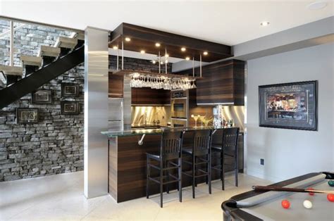 basement bulkhead - Google Search | Modern home bar designs, Modern home bar, Home bar design