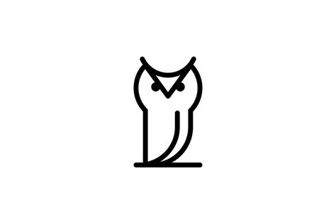 black white owl logo 17505800 Vector Art at Vecteezy