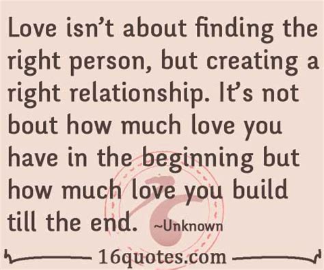 Love is about how much love you build till the end