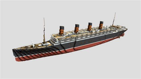 Minecraft RMS Aquitania 1:1 - 3D model by LittleDro11 [dd91885] - Sketchfab