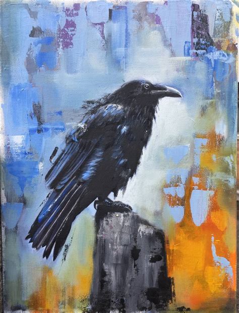 Raven Painting by Ralph Macdonald | Saatchi Art